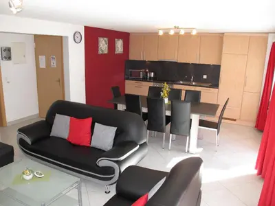 Küche/Küchenzeile in der Unterkunft Aurora Appartement LAGGIN by FeWo-PLAN SAAS231