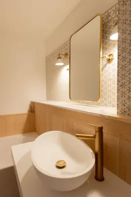 Ein Badezimmer in der Unterkunft Sonnenhof Juliet - design-led Swiss luxury