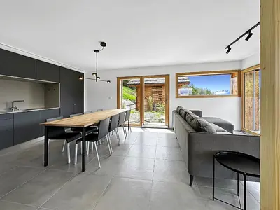 Küche/Küchenzeile in der Unterkunft Chalet Commaraf! - Swiss Alp 4 Vallees