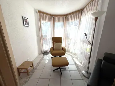 Ein Sitzbereich in der Unterkunft Château 11