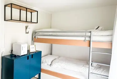 Ein Bett oder Betten in einem Zimmer der Unterkunft Chalet Ribi