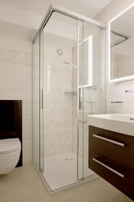Ein Badezimmer in der Unterkunft Chalet Ribi