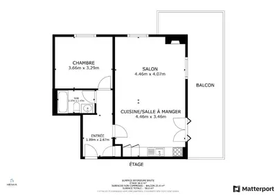Grundriss der Unterkunft Magnifique appartement au coeur des 4 Vallées