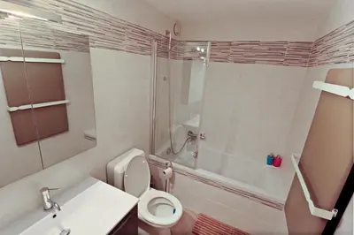 Ein Badezimmer in der Unterkunft Magnifique appartement au coeur des 4 Vallées