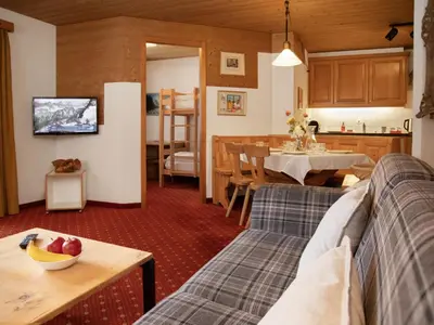 Ein Sitzbereich in der Unterkunft Apartment Chalet Abendrot apARTments-30 by Interhome