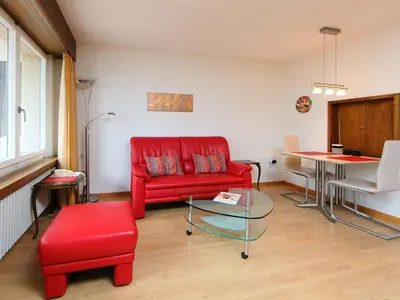 Ein Sitzbereich in der Unterkunft Apartment Ringstrasse Apt 225 by Interhome