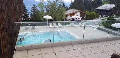 Der Swimmingpool an oder in der Nähe von Anzère Studio 2-4 personnes