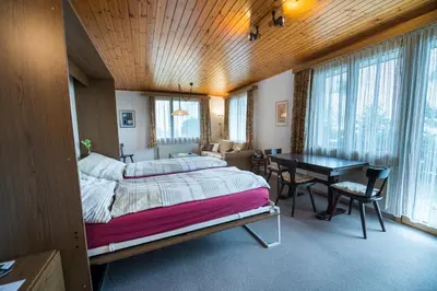 Ein Bett oder Betten in einem Zimmer der Unterkunft The Nadelgrat