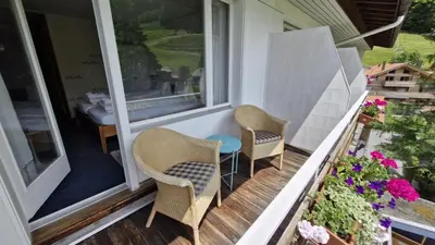 Ein Balkon oder eine Terrasse in der Unterkunft Apartment with great view at Residence Brunner