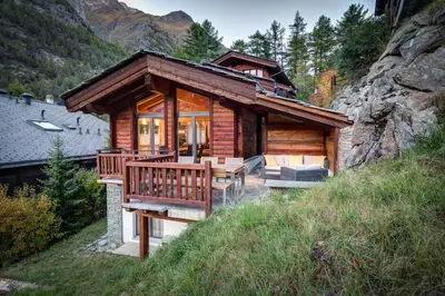 Naturlandschaft in der Nähe des Chalets