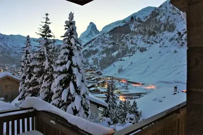 Naturlandschaft in der Nähe des Chalets