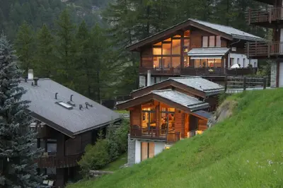 Naturlandschaft in der Nähe des Chalets