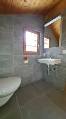 Ein Badezimmer in der Unterkunft Magnifique chalet d'époque