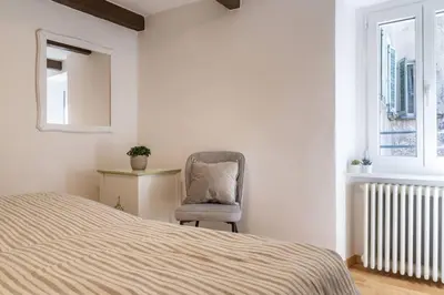 Ein Bett oder Betten in einem Zimmer der Unterkunft Rustico Porta
