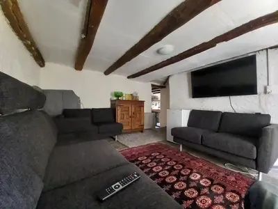 Ein Sitzbereich in der Unterkunft Casa Coerente Cavergno - Room 2