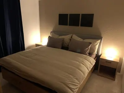 Ein Bett oder Betten in einem Zimmer der Unterkunft Apartment EigerView