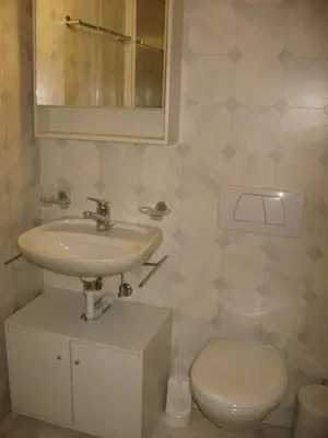 Ein Badezimmer in der Unterkunft Chalet uf em Stutz 1