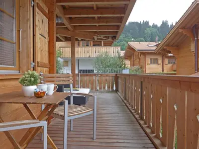 Ein Balkon oder eine Terrasse in der Unterkunft Apartment Panoramapark Soleil Haus D Apt 3 by Interhome
