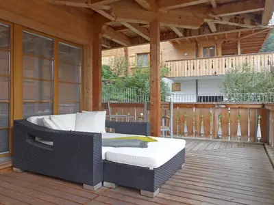 Ein Balkon oder eine Terrasse in der Unterkunft Apartment Panoramapark Soleil Haus D Apt 3 by Interhome