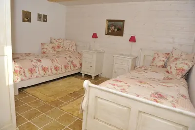 Ein Bett oder Betten in einem Zimmer der Unterkunft Chalet Nyati