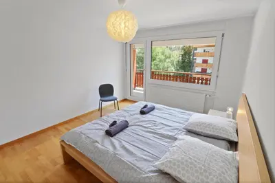 Ein Bett oder Betten in einem Zimmer der Unterkunft Appartement central et confortable