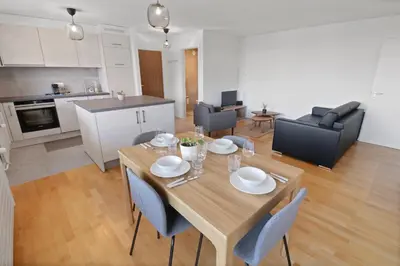 Küche/Küchenzeile in der Unterkunft Appartement central et confortable