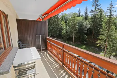 Ein Balkon oder eine Terrasse in der Unterkunft Studio paisible et chaleureux