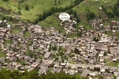 Blick auf Chalet Kolibri aus der Vogelperspektive