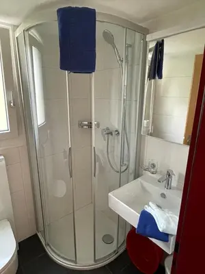 Ein Badezimmer in der Unterkunft Chalet Kolibri