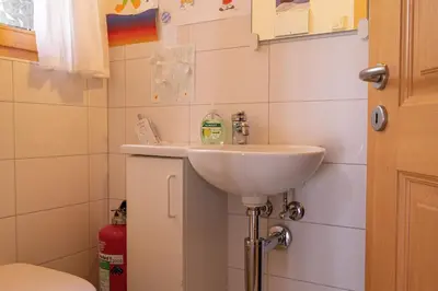 Ein Badezimmer in der Unterkunft Schmetterling
