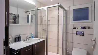 Ein Badezimmer in der Unterkunft Bune