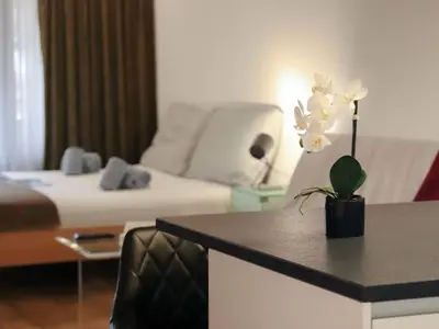 Ein Bett oder Betten in einem Zimmer der Unterkunft Apartment Pasadena-3 by Interhome