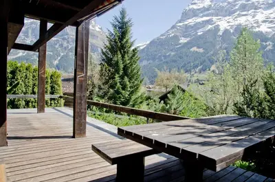 Naturlandschaft in der Nähe des Chalets