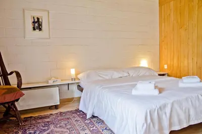 Ein Bett oder Betten in einem Zimmer der Unterkunft Chalet Adele