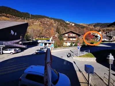Ein allgemeiner Bergblick oder ein Berglick von der Ferienwohnung aus