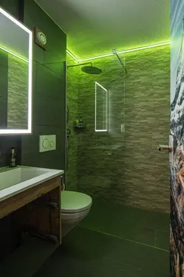 Ein Badezimmer in der Unterkunft Haus Floralp