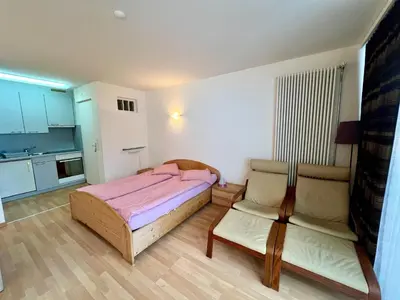 Küche/Küchenzeile in der Unterkunft Matterhof