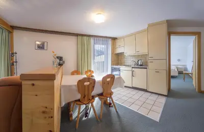 Küche/Küchenzeile in der Unterkunft Apartments Bergrose