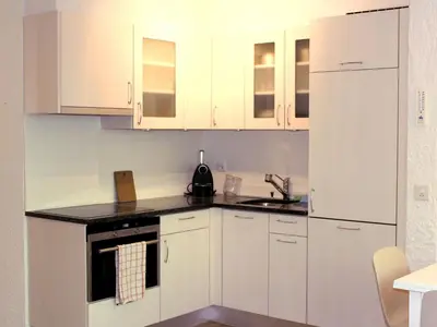 Küche/Küchenzeile in der Unterkunft Studio Les Dauphinelles by Interhome