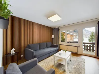 Ein Sitzbereich in der Unterkunft Pure Comfort! Entire Apartment with Abundant Space near Zermatt with parking!