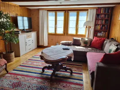TV/Unterhaltungsangebot in der Unterkunft Gemütliches Chalet