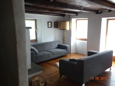 Ein Sitzbereich in der Unterkunft Casa Sonnenberg