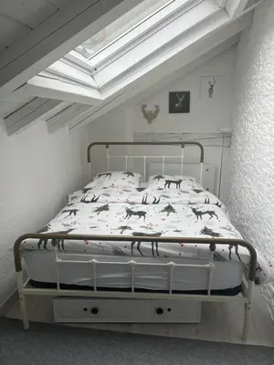 Ein Bett oder Betten in einem Zimmer der Unterkunft Les coeurs brisés