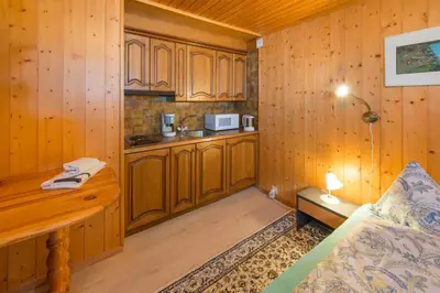 Küche/Küchenzeile in der Unterkunft Chalet Sven & Marc Grächen, Niedergrächen Vallis
