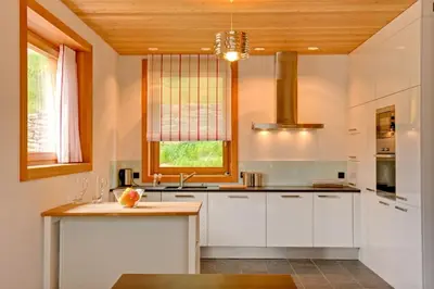 Küche/Küchenzeile in der Unterkunft Chalet Chloe - Saas-Fee