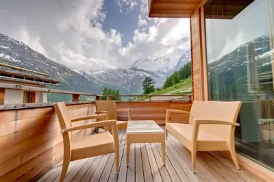 Naturlandschaft in der Nähe des Chalets