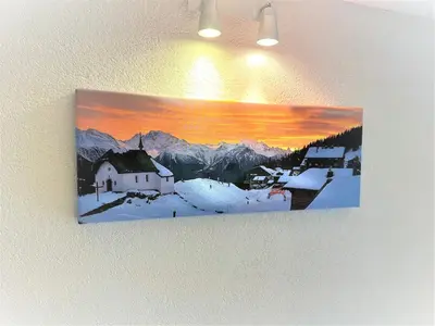 Ein allgemeiner Bergblick oder ein Berglick von der Ferienwohnung aus