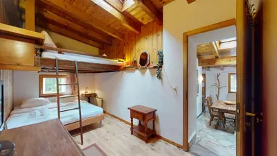 Ein Bett oder Betten in einem Zimmer der Unterkunft Apartment in the heart of nature