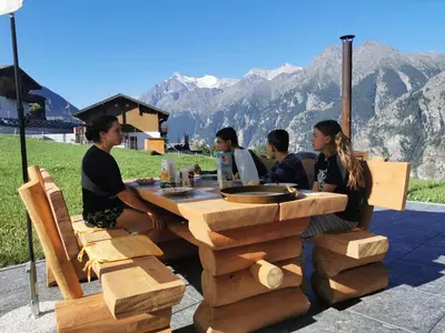 Naturlandschaft in der Nähe des Chalets
