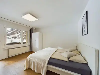 Ein Bett oder Betten in einem Zimmer der Unterkunft Mountain magic apartment for 6 Near Zermatt with parking!